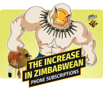 The increase in Zimbabwean mobile phone subscriptions