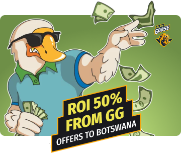 ROI 50% from Golden Goose offers to Botswana
