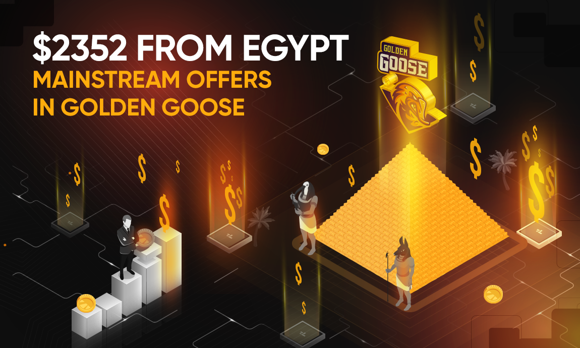$2352.36 in 1 month from $0.12 Egypt mainstream offers in Golden Goose
