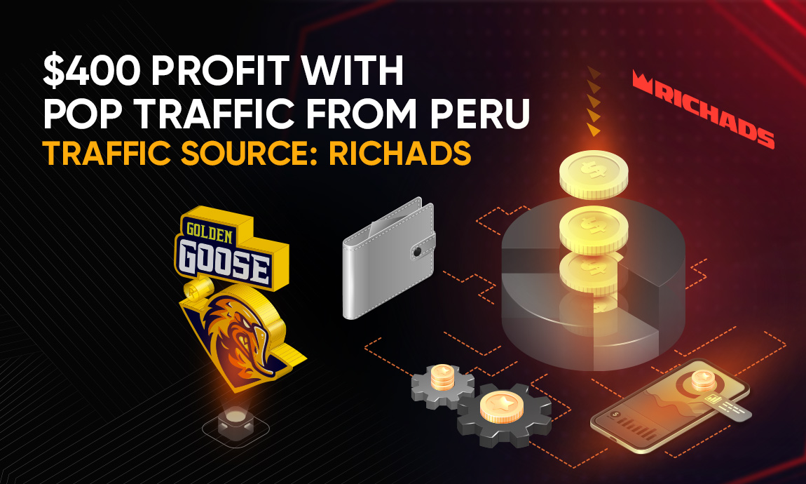 $400 profit with pop traffic from Peru (Traffic source: RichAds)