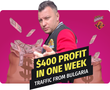 $400 profit in one week with push traffic from Bulgaria